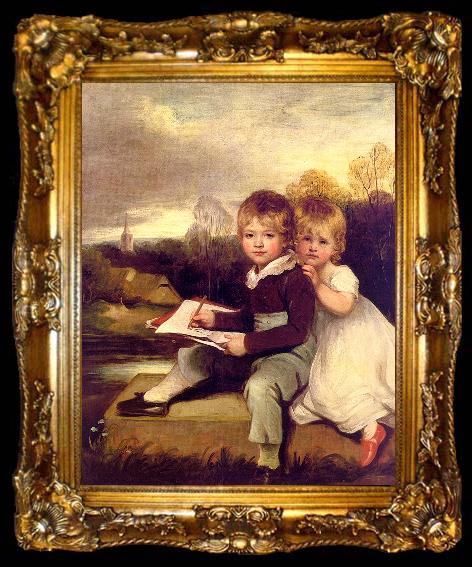 framed  John Hoppner The Bowden Children, ta009-2